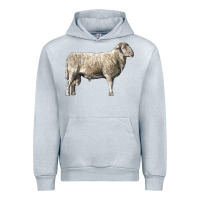 Heather Grey katahdin sheep Urban Hoodie - LillyAllenDesigns