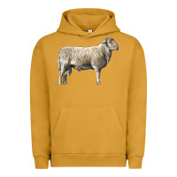 Pigment Peanut Butter katahdin sheep Urban Hoodie - LillyAllenDesigns