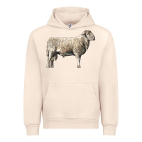 Sandshell katahdin sheep Urban Hoodie - LillyAllenDesigns