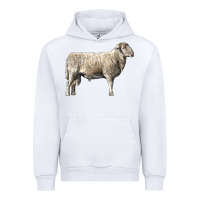 White katahdin sheep Urban Hoodie - LillyAllenDesigns