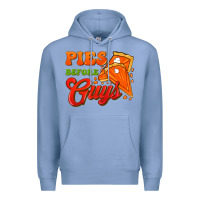 Colony Blue Pies Before Guys Premium Hoodie - FaDigitalArtStudio