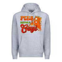 Heather Grey Pies Before Guys Premium Hoodie - FaDigitalArtStudio