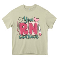 Mossy you rn good hands registered nurse Heavy Core Tee - MaliasSmallBusiness