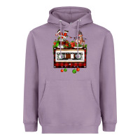 Lavender christmas cassette Heavyweight Hoodie - FaDigitalArtStudio