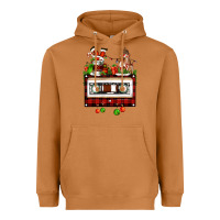 Meerkat christmas cassette Heavyweight Hoodie - FaDigitalArtStudio