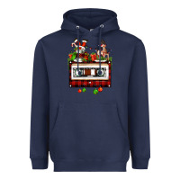Navy christmas cassette Heavyweight Hoodie - FaDigitalArtStudio