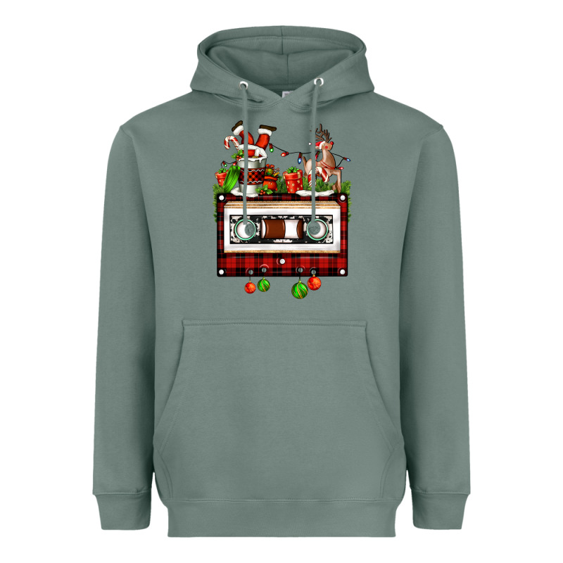 Christmas Cassette Heavyweight Hoodie by FaDigitalArtStudio | Teevron