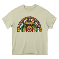 Mossy reindeer rainbow christmas Heavy Core Tee - AdoDesignShop