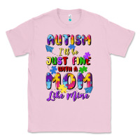 Bubblegum Pink autism i'll be just fine with a mom like mine Classic Tee - Artiststas