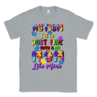 Heather Grey autism i'll be just fine with a mom like mine Classic Tee - Artiststas
