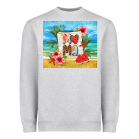 Heather Grey summer mama Heavyweight Sweatshirt - TumblerDesignByShophia
