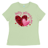 Matcha happy valentine's day hearts Ladies Tee - MaliasSmallBusiness