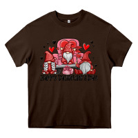 Chocolate Brown happy valentine's day Heavy Core Tee - MaliasSmallBusiness