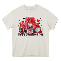 Cream happy valentine's day Heavy Core Tee - MaliasSmallBusiness