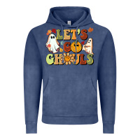 Vintage Denim halloween lets go ghouls Vintage Hoodie - BarkalooDesign