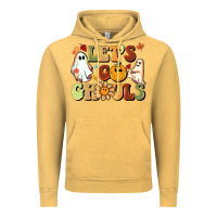 Vintage Mustard halloween lets go ghouls Vintage Hoodie - BarkalooDesign