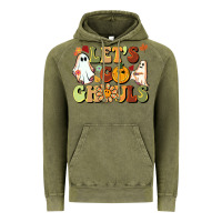Vintage Olive halloween lets go ghouls Vintage Hoodie - BarkalooDesign