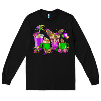 Black Mardi Gras coffee cups Long Sleeve Tee - NancyCooperArtShop
