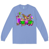 Colony Blue Mardi Gras coffee cups Long Sleeve Tee - NancyCooperArtShop