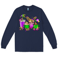Navy Mardi Gras coffee cups Long Sleeve Tee - NancyCooperArtShop