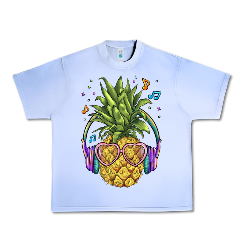 Pineapple With Headphone Urban Heavy Tee by BarkalooDesign | Teevron