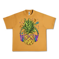 Peanut Butter pineapple with headphone Urban Heavy Tee - BarkalooDesign