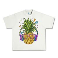 Pistachio pineapple with headphone Urban Heavy Tee - BarkalooDesign
