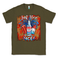 Army Green just here for the ice Classic Tee - JahusDesignShop