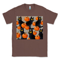 Chestnut black cat with pumpkins tumbler Classic Tee - LillyAllenDesigns
