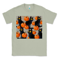 Matcha black cat with pumpkins tumbler Classic Tee - LillyAllenDesigns