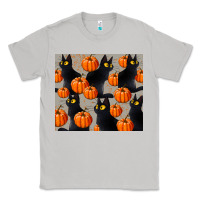 Moon Dust black cat with pumpkins tumbler Classic Tee - LillyAllenDesigns