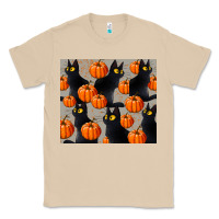 Mushroom black cat with pumpkins tumbler Classic Tee - LillyAllenDesigns