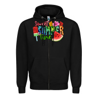 Black Sweet summer time Zipper Hoodie - FaDigitalArtStudio