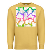 Antique Gold watercolor rainbow cow seamless pattern Premium Sweatshirt - BundleAndBundleShop