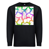 Black watercolor rainbow cow seamless pattern Premium Sweatshirt - BundleAndBundleShop