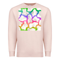 Pale Pink watercolor rainbow cow seamless pattern Premium Sweatshirt - BundleAndBundleShop