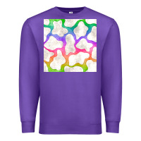 Purple watercolor rainbow cow seamless pattern Premium Sweatshirt - BundleAndBundleShop