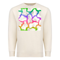 Sandshell watercolor rainbow cow seamless pattern Premium Sweatshirt - BundleAndBundleShop