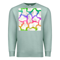 Seafoam watercolor rainbow cow seamless pattern Premium Sweatshirt - BundleAndBundleShop