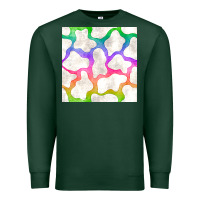 Sports Green watercolor rainbow cow seamless pattern Premium Sweatshirt - BundleAndBundleShop