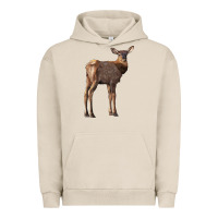 Pigment French Oak elk fawn deer Urban Hoodie - LillyAllenDesigns