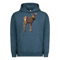 Pigment Midnight Navy elk fawn deer Urban Hoodie - LillyAllenDesigns