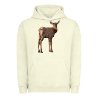 Pigment Pistachio elk fawn deer Urban Hoodie - LillyAllenDesigns