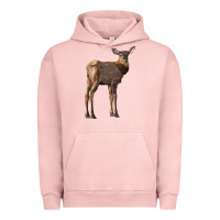 Pigment Salmon elk fawn deer Urban Hoodie - LillyAllenDesigns
