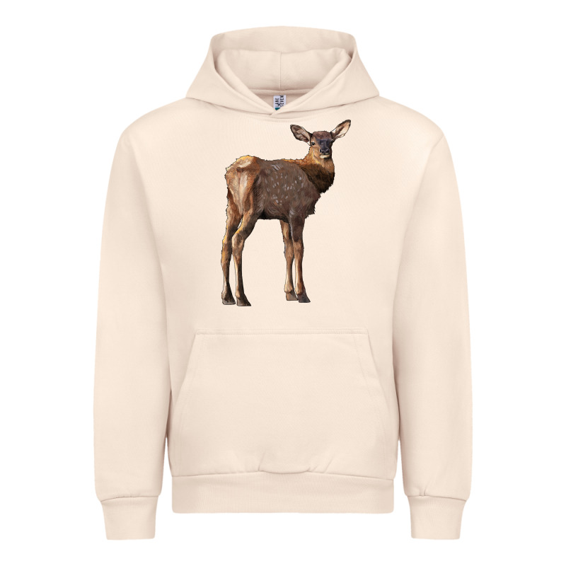 Elk Fawn Deer Urban Hoodie by LillyAllenDesigns | Teevron