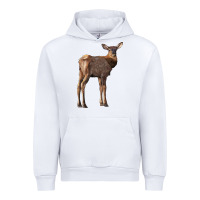 White elk fawn deer Urban Hoodie - LillyAllenDesigns