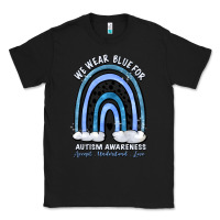 Black we wear blue for autism awareness accept understan Classic Tee - Artiststas