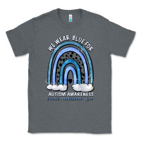 Charcoal Heather we wear blue for autism awareness accept understan Classic Tee - Artiststas