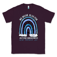 Plum we wear blue for autism awareness accept understan Classic Tee - Artiststas