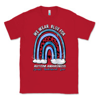 Red we wear blue for autism awareness accept understan Classic Tee - Artiststas